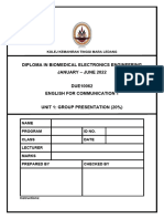 Unit 1 Group Presentation (20%)