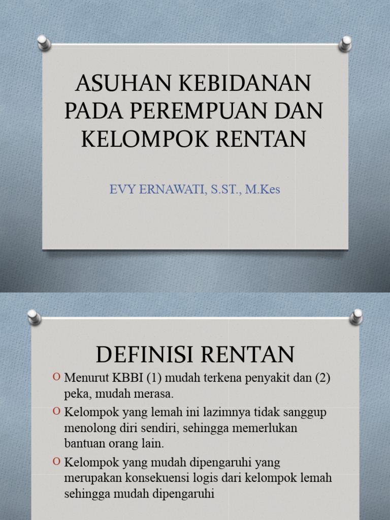 542955039 Kelompok Rentan Ppt | PDF