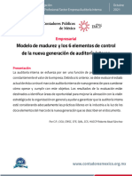 CCPM Modelo de Madurez y Los 6 Elementos de Control de La Nueva Generacion de Auditoria Interna