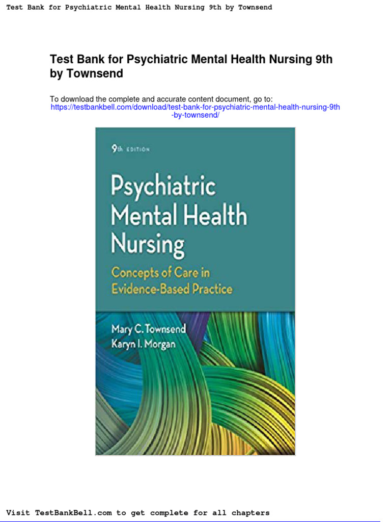 Test Bank For Psychiatric Mental Health Nursing 9th by Townsend PDF