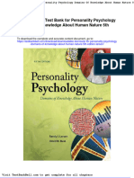 Downloadable Test Bank For Personality Psychology Domains of Knowledge About Human Nature 5th Edition Larsen