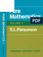 Pure Mathematics 1 V 1