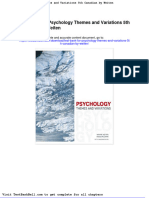 Test Bank For Psychology Themes and Variations 5th Canadian by Weiten