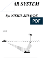 Sonar System: By: Nikhil Shiavde