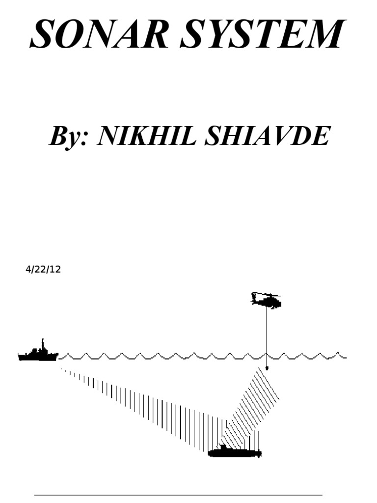 Sonar System: By: Nikhil Shiavde | PDF