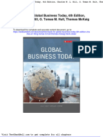 Test Bank For Global Business Today 6th Edition Charles W L Hill G Tomas M Hult Thomas Mckaig Frank Cotae