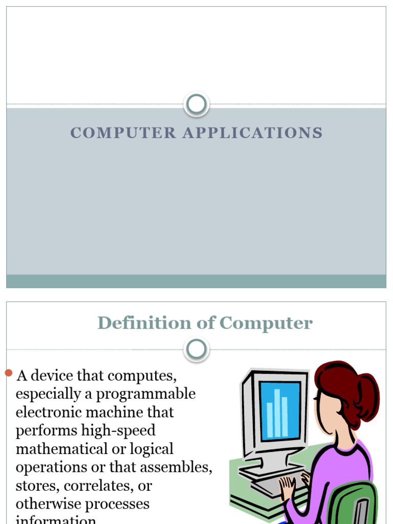 Computer Applications | PDF