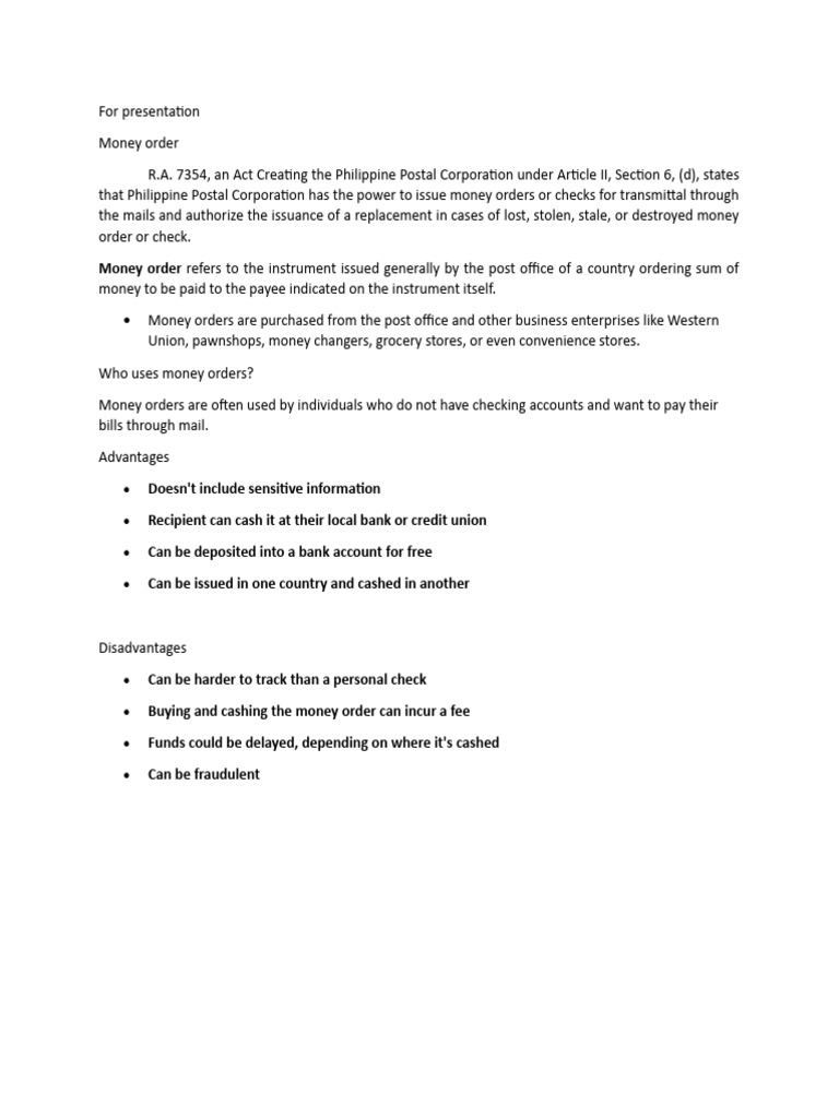 Money order pdf money order cheque