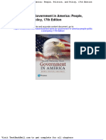 Test Bank For Government in America People Politics and Policy 17th Edition