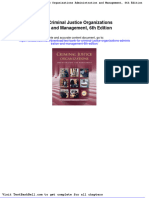 Test Bank For Criminal Justice Organizations Administration and Management 6th Edition