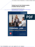 Test Bank For Criminal Law For The Criminal Justice Professional 5th Edition Norman Garland