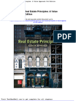 Test Bank for Real Estate Principles a Value Approach 5th Edition