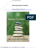 Test Bank For Health Psychology 3rd Canadian Edition