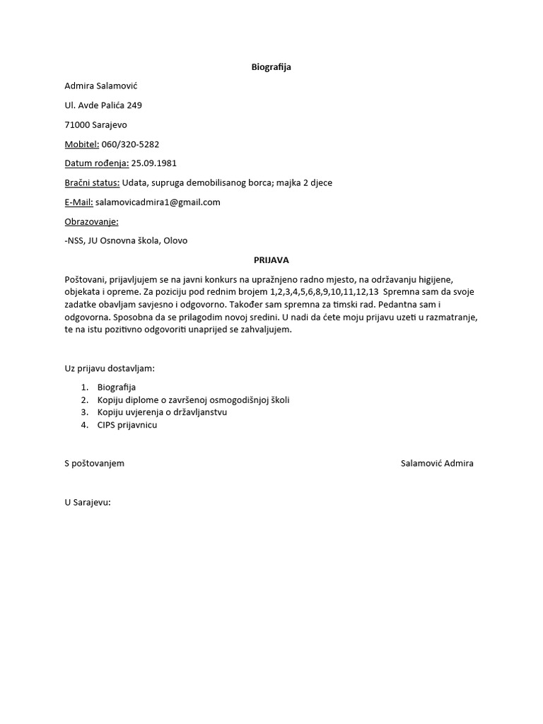 Biografija | PDF