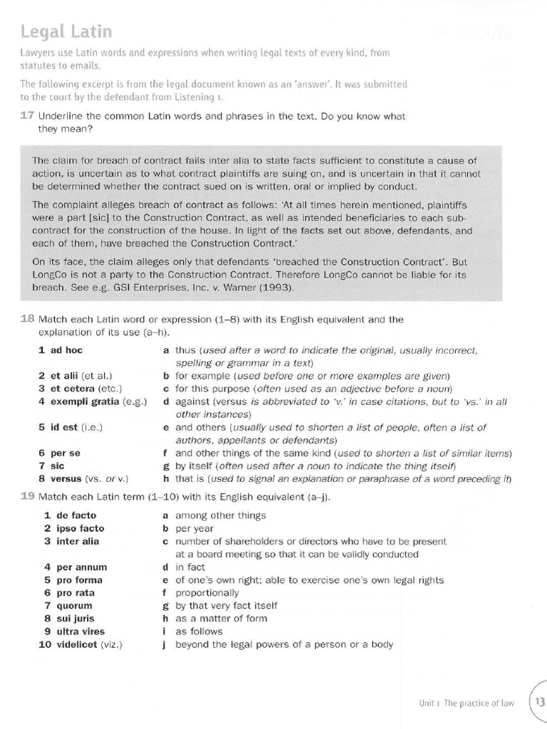 International Legal English Pdf Barrister Lawyer