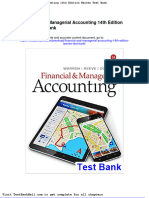 Financial and Managerial Accounting 14th Edition Warren Test Bank