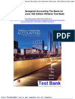 Financial and Managerial Accounting The Basis For Business Decisions 18th Edition Williams Test Bank