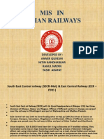Mis in Indian Railways: Developed By: Aamir Qureshi Nitin Kandharkar Rahul Nayan Yasir Arafat