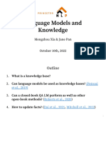 Language Models and Knowledge LLama 2