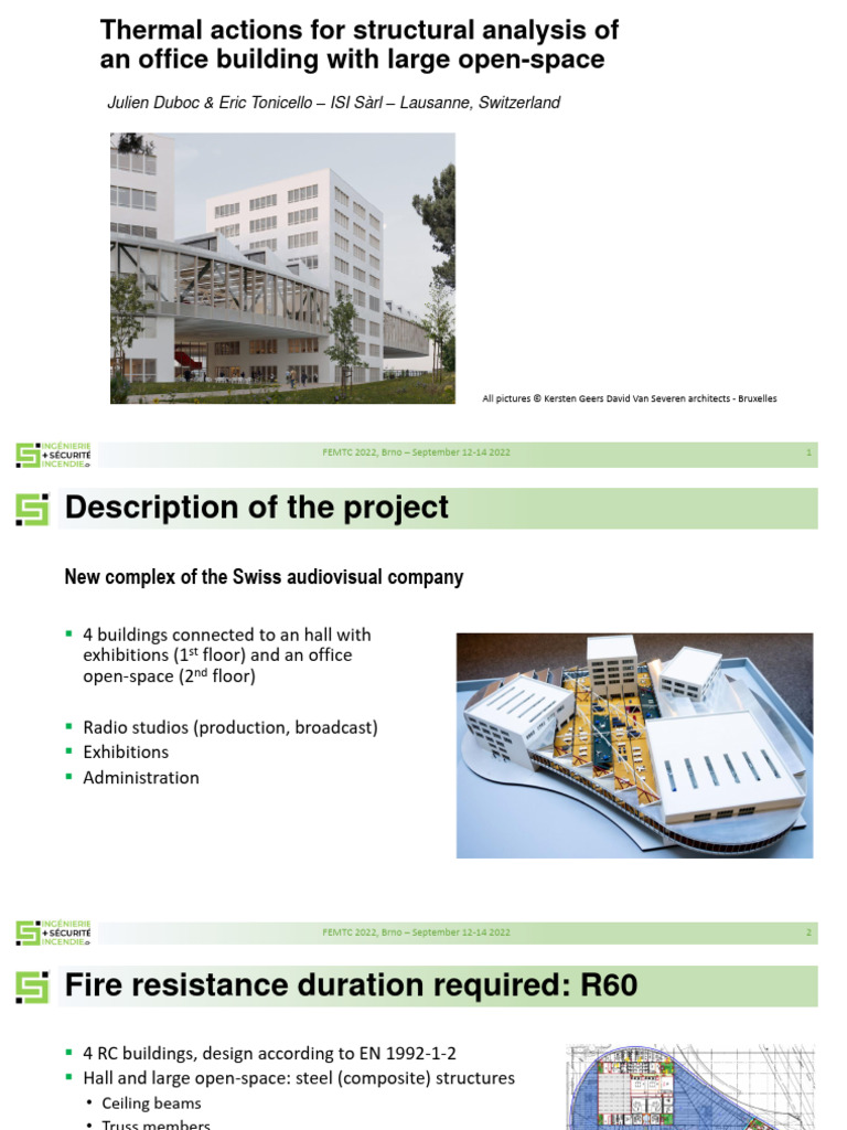 Fire Safety Analysis for Swiss Office Building | PDF | Building ...