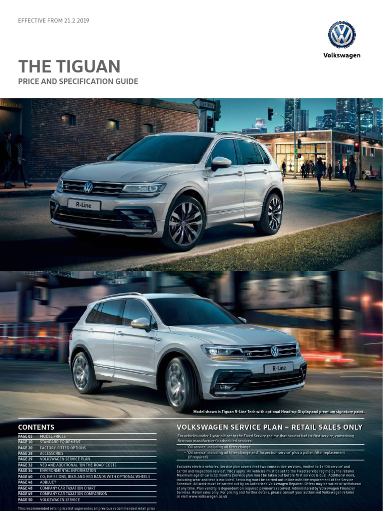 Tiguan NF Pricelist | PDF | Vehicles | Motor Vehicle