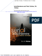 Test Bank For Serial Murderers and Their Victims 7th Edition Eric W Hickey