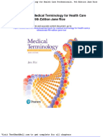 Test Bank For Medical Terminology For Health Care Professionals 9th Edition Jane Rice