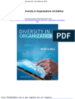 Test Bank For Diversity in Organizations 3rd Edition Bell