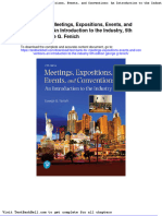 Test Bank For Meetings Expositions Events and Conventions An Introduction To The Industry 5th Edition George G Fenich