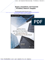 Test Bank For Mergers Acquisitions and Corporate Restructurings 7th Edition Patrick A Gaughan