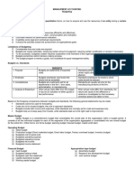 MODULE 7 Budgeting