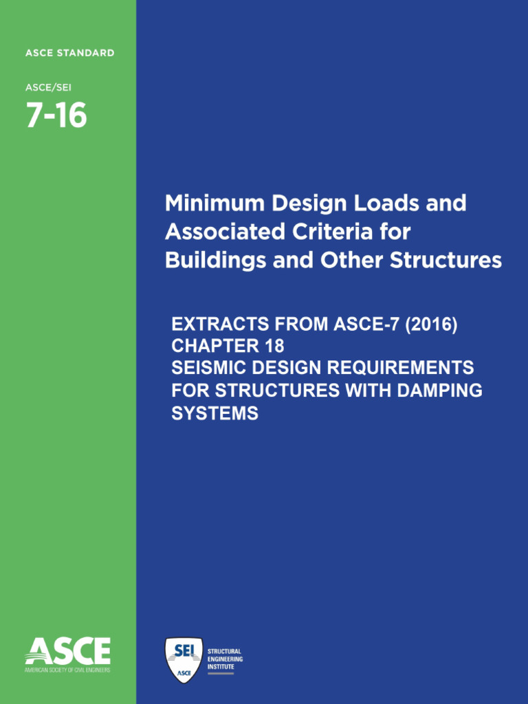 Extracts ASCE 7 4chapter 18 Design of Damped Structures | PDF ...