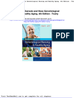 Test Bank For Ebersole and Hess Gerontological Nursing and Healthy Aging 4th Edition Touhy