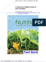 Human Nutrition Science For Healthy Living 1st Edition Stephenson Test Bank