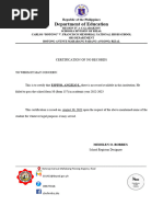 Certification of Services Rendered | PDF | Career & Growth | Business