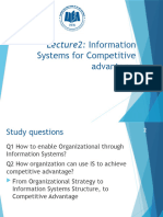 2 - Information Systems For Competitive Advantage
