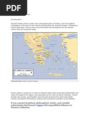 Ancient Greek Culture