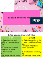 Chapter 8 Modal and Semi Modal