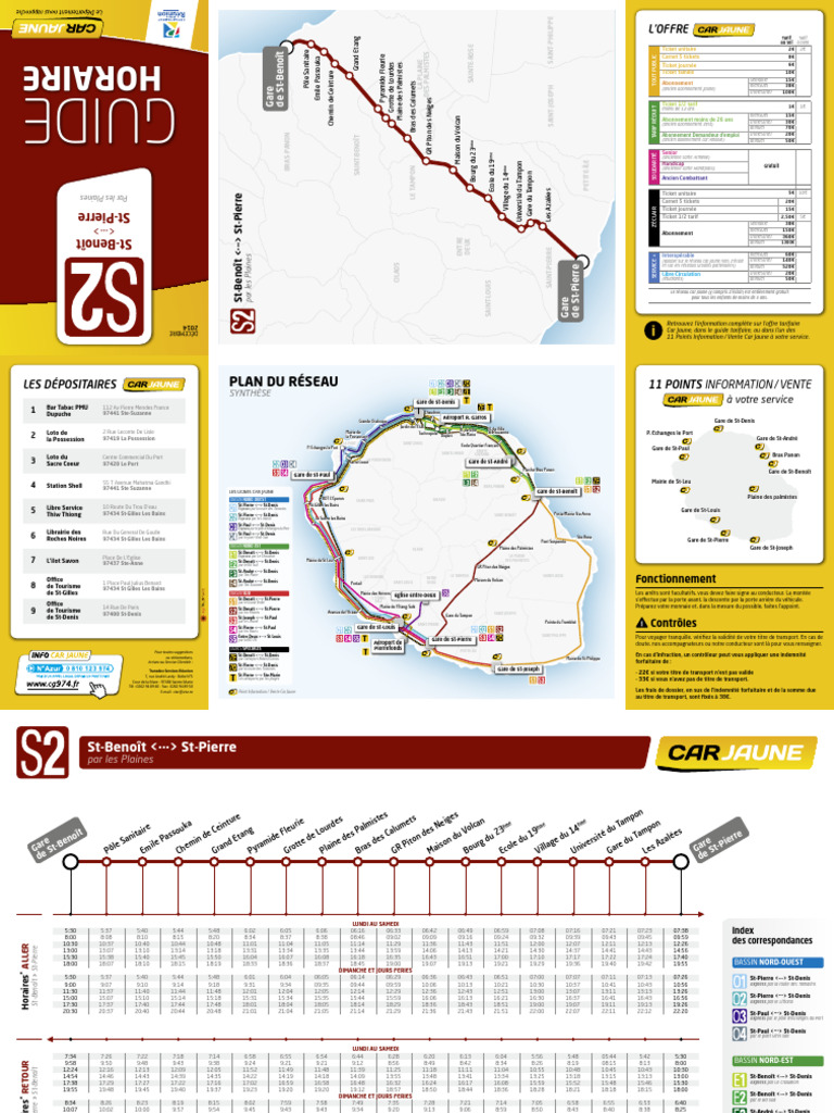 Car Jaune - Ligne s2 - Cg974 | PDF
