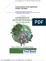 Intermediate Microeconomics and Its Application 12th Edition Nicholson Test Bank