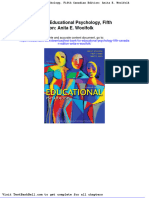 Test Bank For Educational Psychology Fifth Canadian Edition Anita e Woolfolk