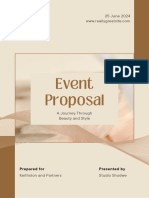 Beige Aesthetic Event Proposal