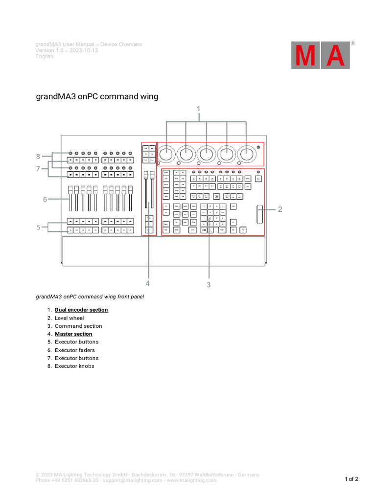 Grandma3 User Manual Do Grandma3 Onpc Command Wing En V1 0 Pdf