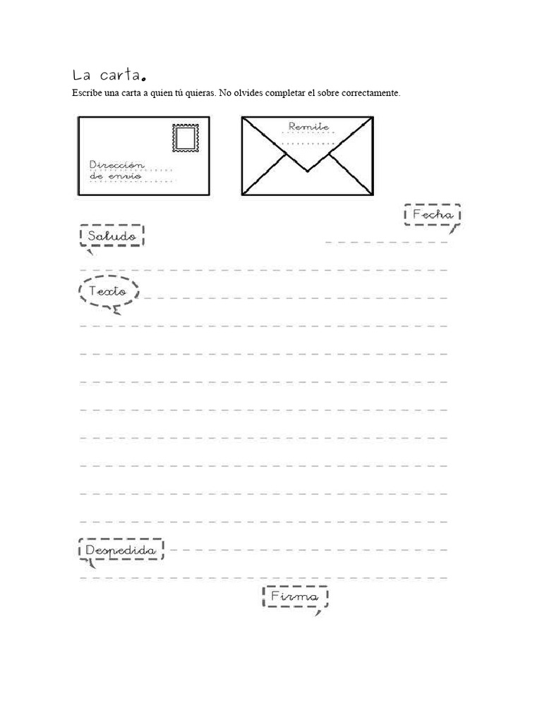 Escribe Una Carta | PDF