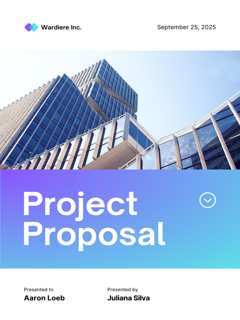 Blue and Purple Modern Project Proposal | PDF