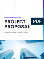 Purple and White Professional Web Design Project Proposal