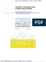 Test Bank For Information Technology Project Management 9th Edition Kathy Schwalbe