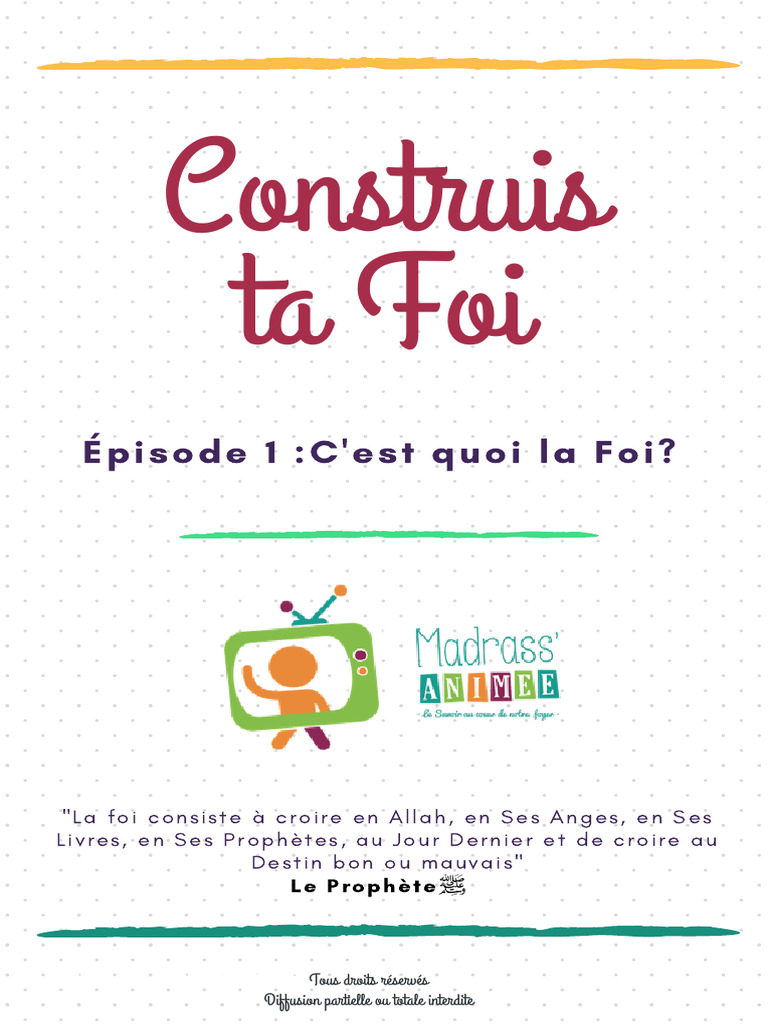 Comprendre les Fondements de la Foi | PDF | Prière | Allah