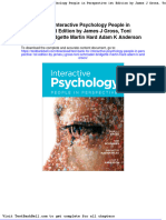 Test Bank For Interactive Psychology People in Perspective 1st Edition by James J Gross Toni Schmader Bridgette Martin Hard Adam K Anderson