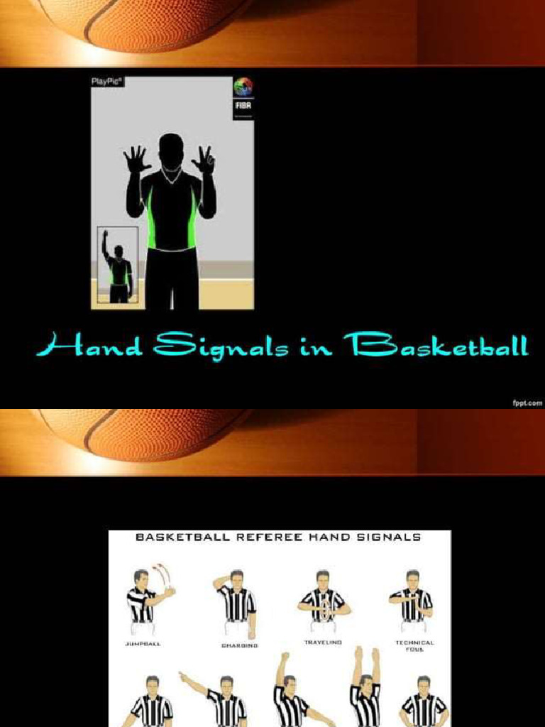 Referees Hand Signals in Basketball PDF